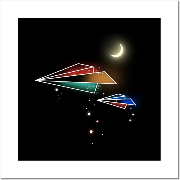 Flying with Light Wall Art by bobyberto